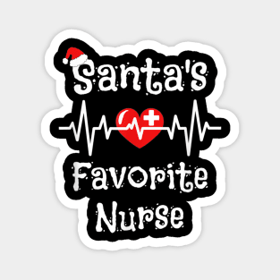 Santa's Favorite Nurse Nursing Christmas 2022 Magnet