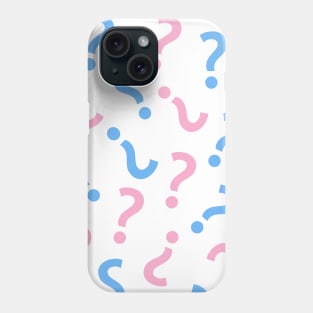 Question mark pink and blue Phone Case