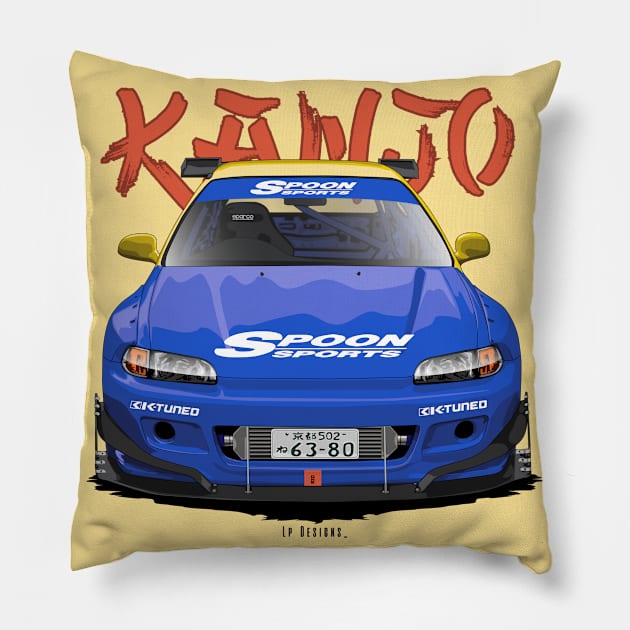 Civic Eg RB Pillow by LpDesigns_