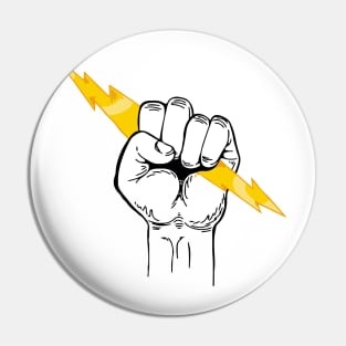 Thunderbolt Fist Pin