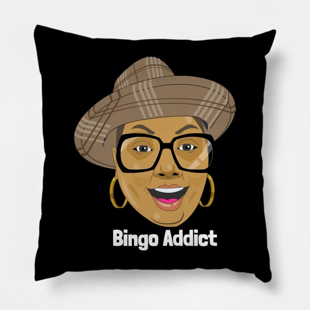 Bingo Addict Pillow by Confessions Of A Bingo Addict