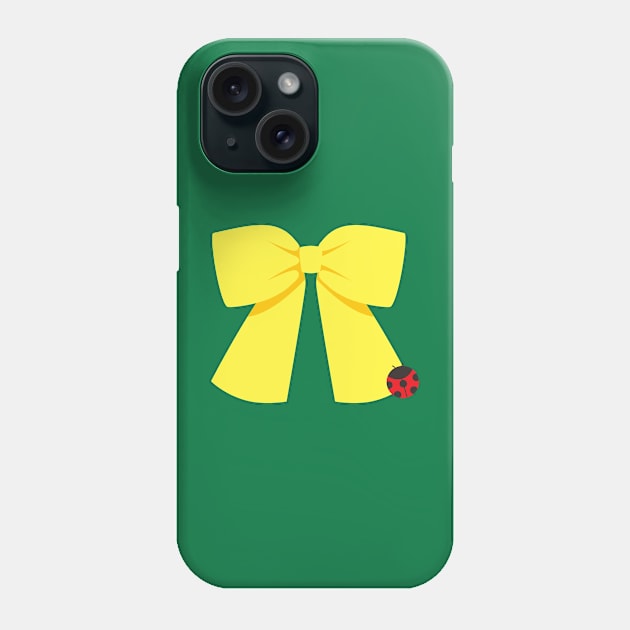 Big Yellow Ribbon with a lady bug Phone Case by hahaha.creative