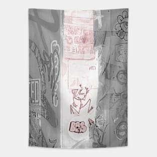 Urban Art Street Sticker Graffiti Tag NYC Tapestry