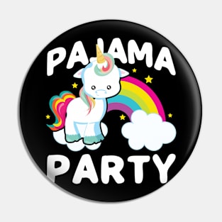 Pajama-Party' Funny Unicorn Pin