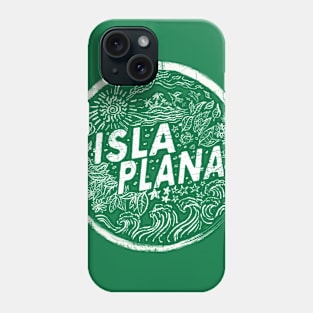 Isla Plana Vintage White Emblem Phone Case