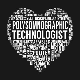 Polysomnographic Technologist Heart T-Shirt