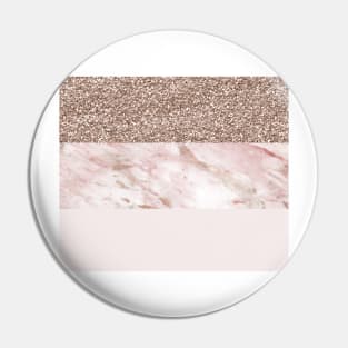 Portofino marble rose gold luxe Pin