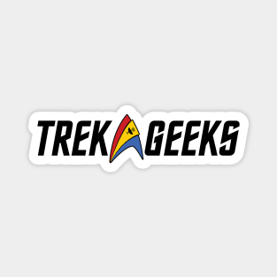 Trek Geeks Logo (Black Letters) Magnet