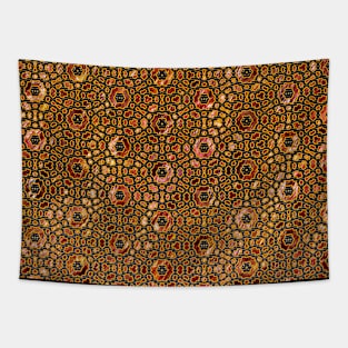 Historical textured and grungy decorative repeated pattern Tapestry