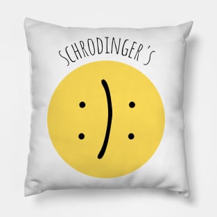 Schrodingers Smiley Pillow