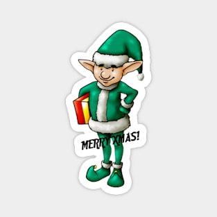 Christmas Elf Apparel Magnet