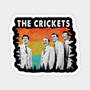 Crickets Unplugged Acoustic Rock Legends Tee Magnet