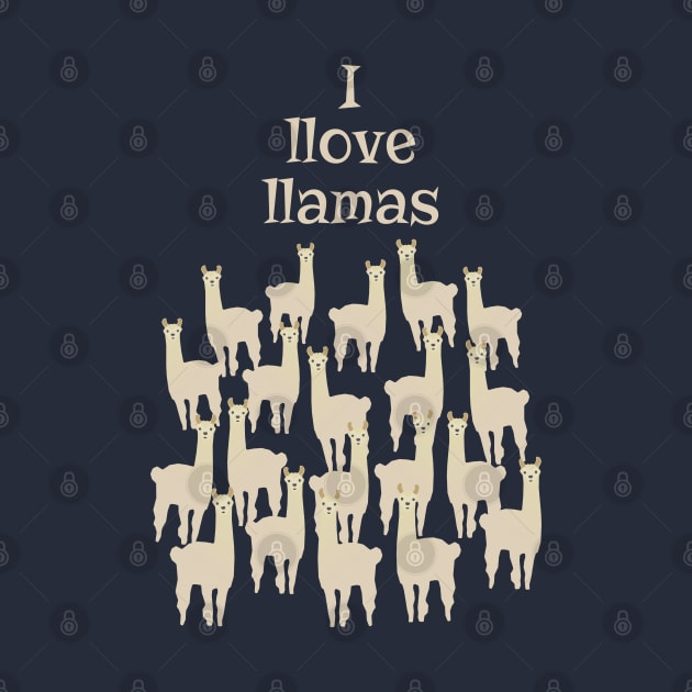 I Llove Llamas by Davey's Designs