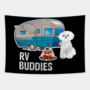 Westie Dog Rv Buddies Pet Lovers Funny Camping Camper Tapestry