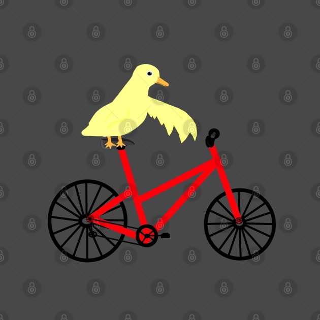 Duck On A Red Bicycle by CatGirl101