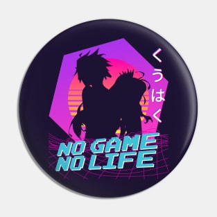 No Game No Life - Vaporwave Pin