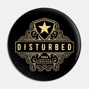 Disturbed vintage logo Pin