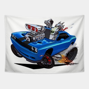 Challenger HELLCAT blue Tapestry