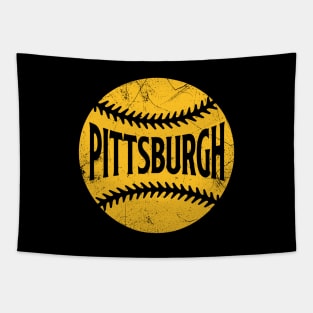 Pittsburgh Retro Baseball - Black Tapestry