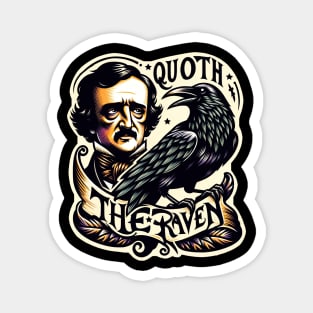 Edgar allan poe quoth the raven nevermore Magnet