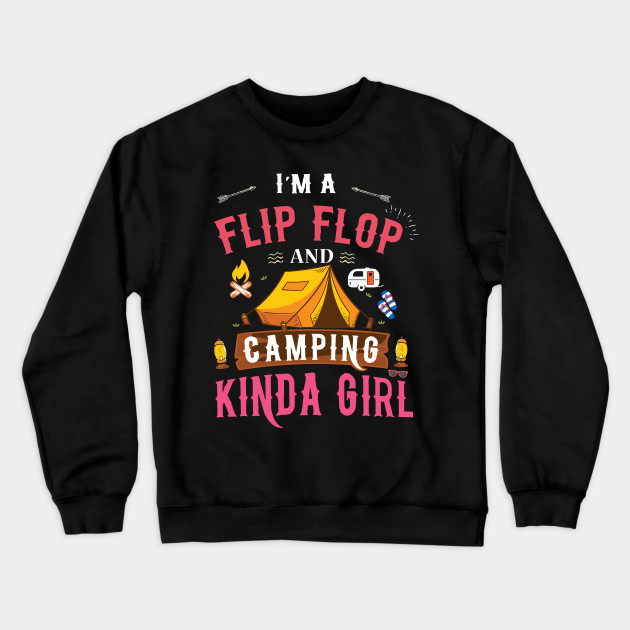Funny Camping Shirt For Women Tent Camper Camping Crewneck