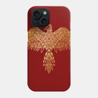 Golden Phoenix Mandala Phone Case