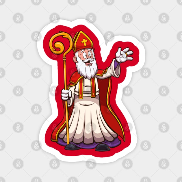 Saint Nicholas Waving Magnet by TheMaskedTooner