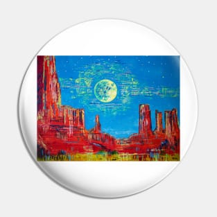 Monument Valley. Neon moon Pin