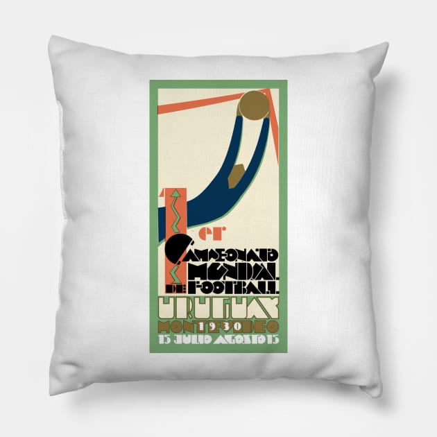 Uruguay 1930 World Cup Pillow by Confusion101