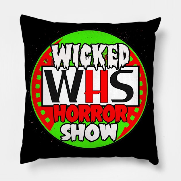 Wicked Horror Show round logo Pillow by aknuckle