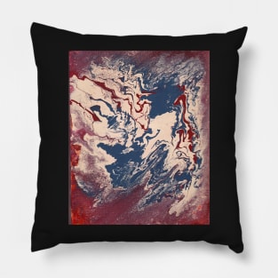 Fluid - Arcrylic Painting on Canvas Pillow