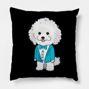 Dog in a Suit Pillow