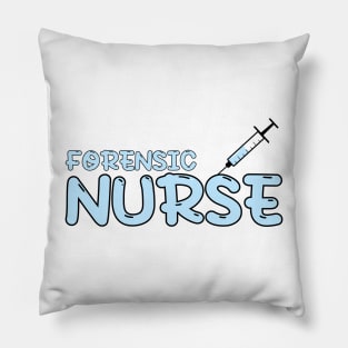 Forensic Nurse Blue Pillow