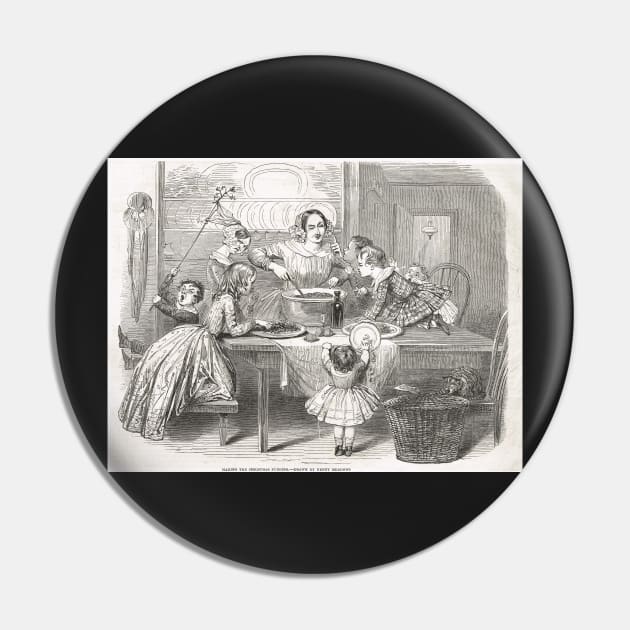 Victorian Christmas Pudding Making 1848 Pin by artfromthepast