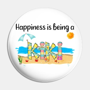 Happiness Is Being A Kiki Summer Beach Happy Mother's Day Pin