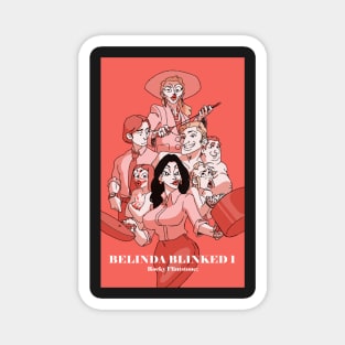 Rocky Flintstone Book Cover Poster of Belinda Blinked 1; Magnet