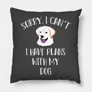 Sorry I Cant Funny Dog T Shirt for Men Women and Kids Pillow