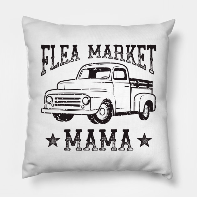 Flea Market Mama Pillow by teevisionshop