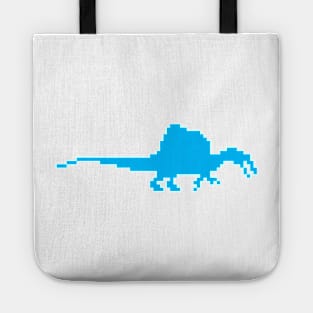 8-bit spinosaurus baby blue Tote