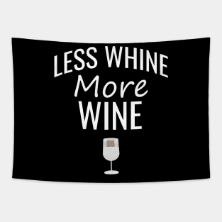 Less whine more wine Tapestry