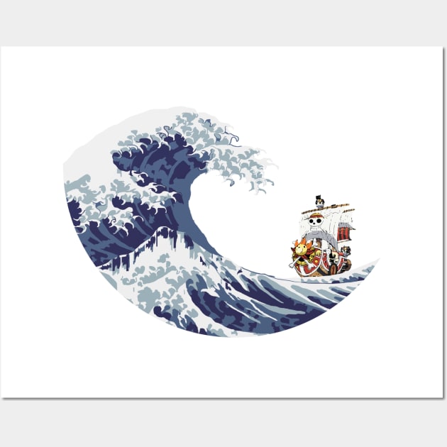 One Piece Wave Poster, The Great Wave off Kanagawa Poster Hokusai Japanese  Style, Going Merry A4 A3 Art Print Poster, Canvas Print Wall Art | Anime  wall art, Posters art prints, Wave