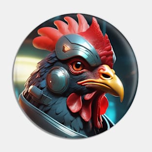 Comes The Rooster Pin