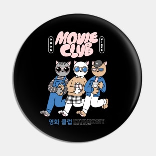 movie cat club Pin