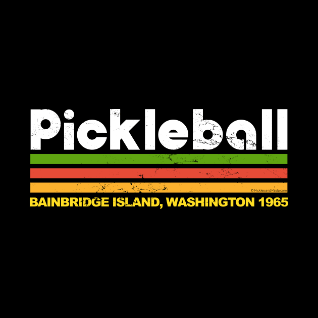 Vintage Pickleball Design - Bainbridge Island, Washington by picklesandpasta