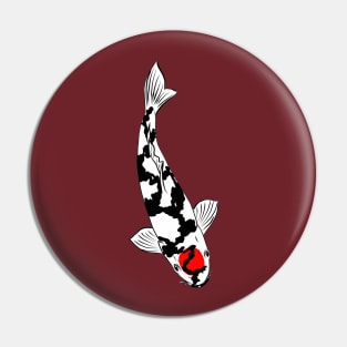 Koi Carp Fish Tancho Showa Pin