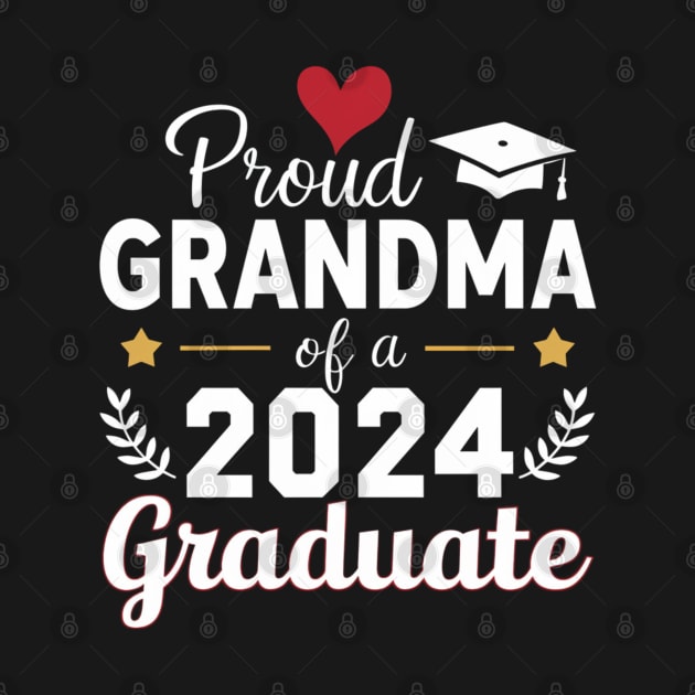 proud grandma graduate class of 2024 funny senior by Uniqueify