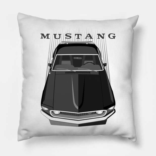 Mustang Boss 69 - Black Pillow by V8social