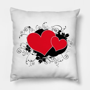 Valentine's Day - Floral Heart p Pillow