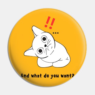 Funny kitten Pin