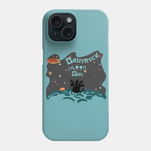 Drummer Moon Girl Phone Case